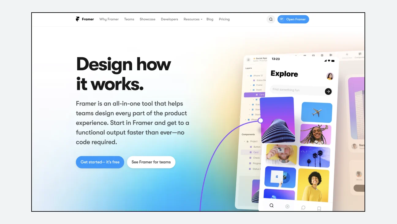 Framer Website (https://www.framer.com/)