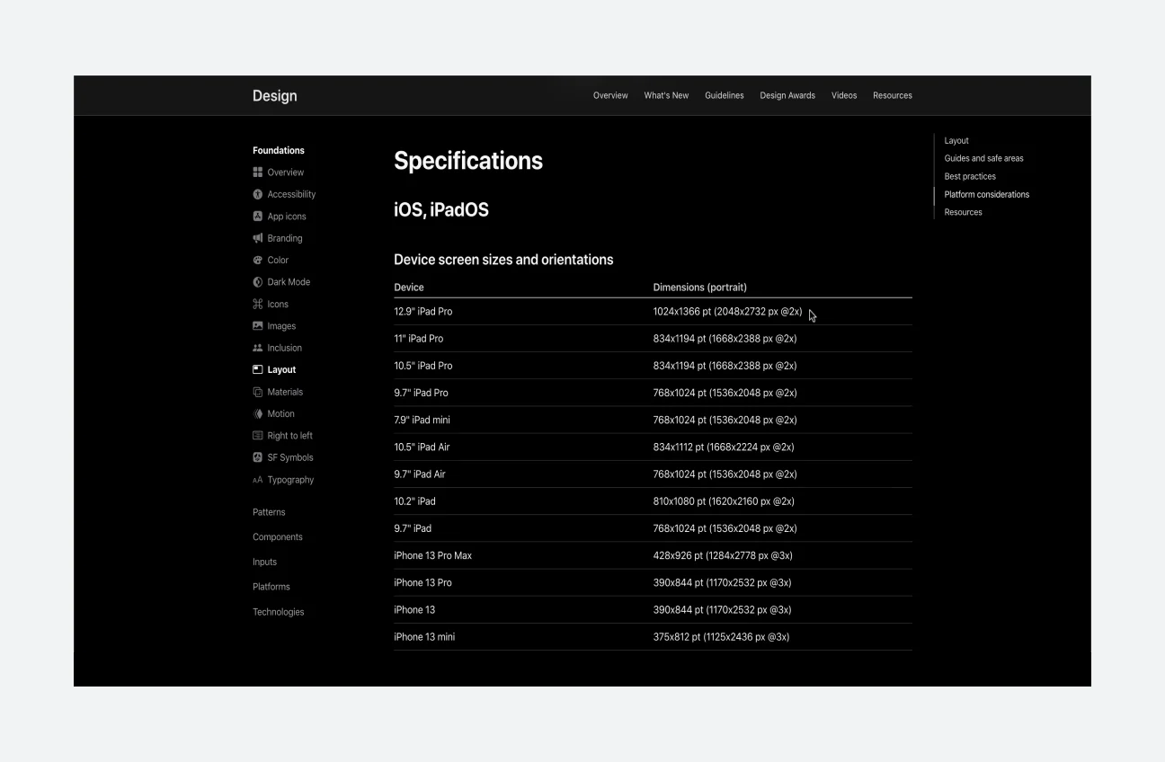 https://developer.apple.com/design/human-interface-guidelines/foundations/layout