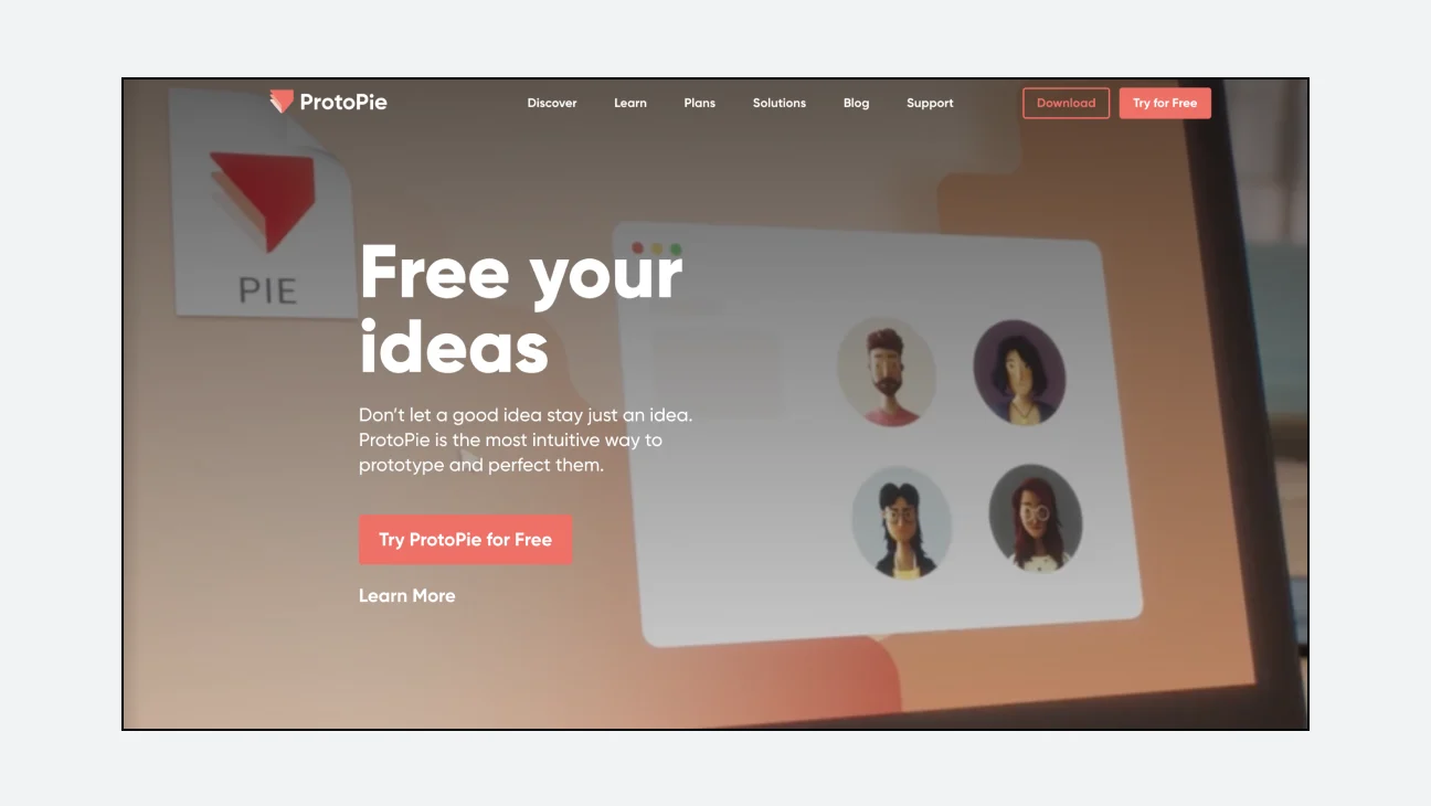 ProtoPie website (https://www.protopie.io/)