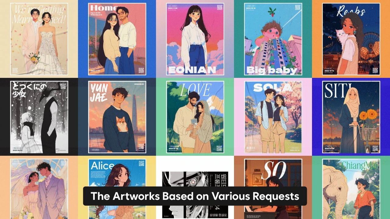 The Artworks Based on Various Requests